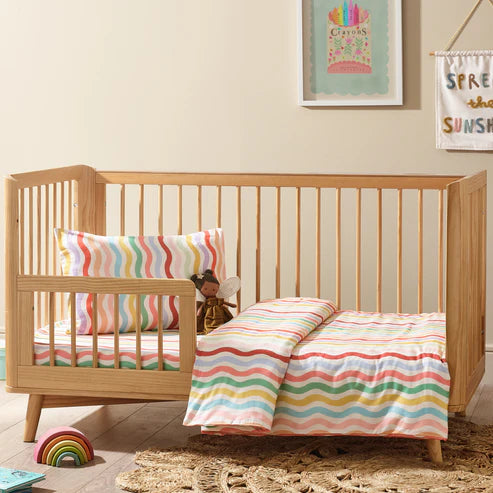 Kabode - Organic Cot Bed Bedding Set - Happy Days