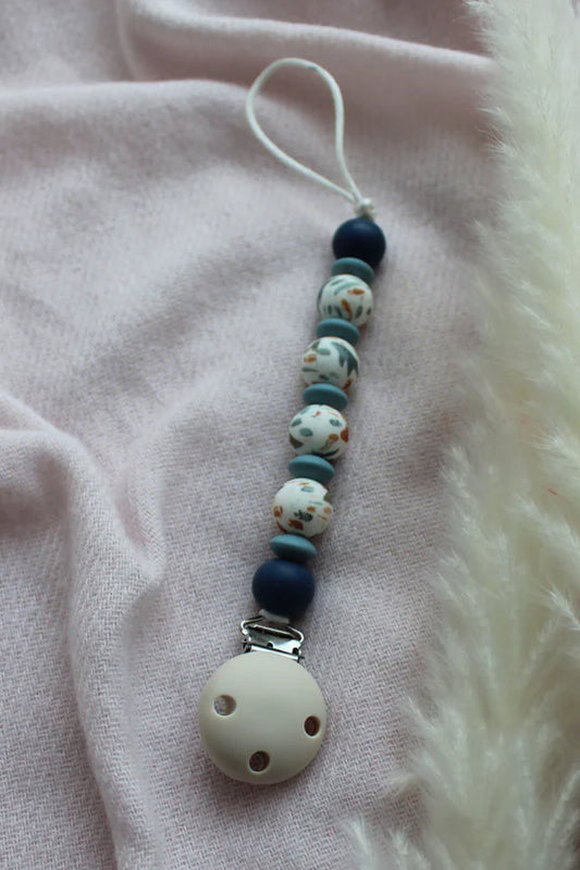 Chewies&more - Silicone Pacifier Teething Clip - Zoo & Sea