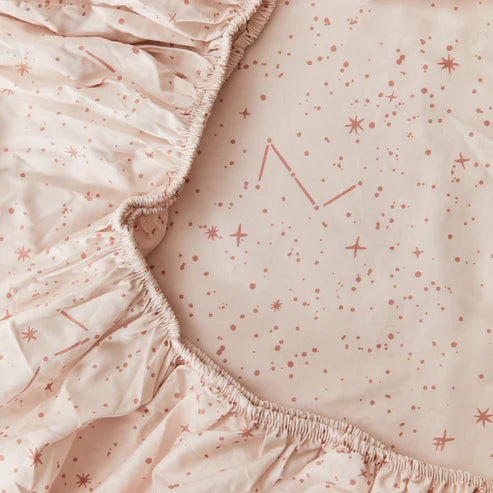 Kabode - Organic Cot Fitted Sheet - Starscape