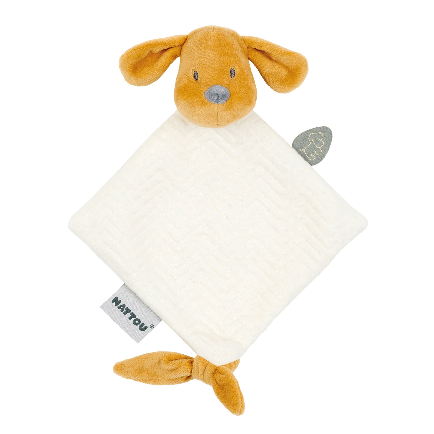 Nattou - Mini Doudou – Charlie Jacquard - Vanilla