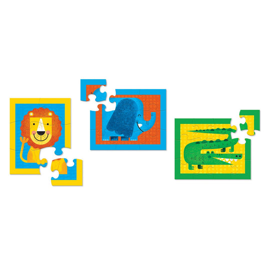 Crocodile Creek - My First Puzzle Case Jungle Toddler Puzzle