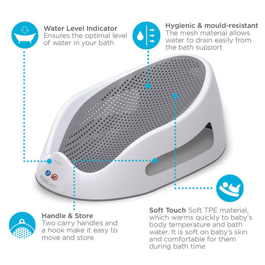 Angelcare - Soft Touch Bath Support Grey