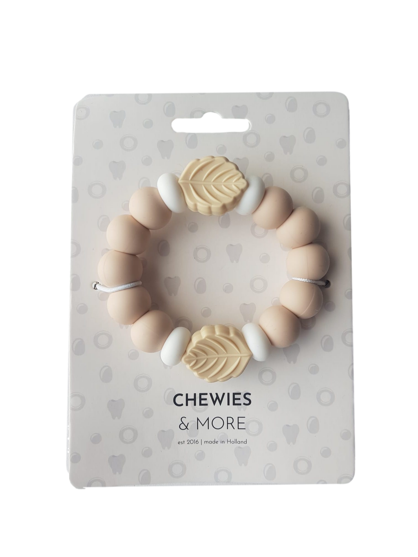 Chewies&more - Silicone Teething Bangle - Cool Leaf