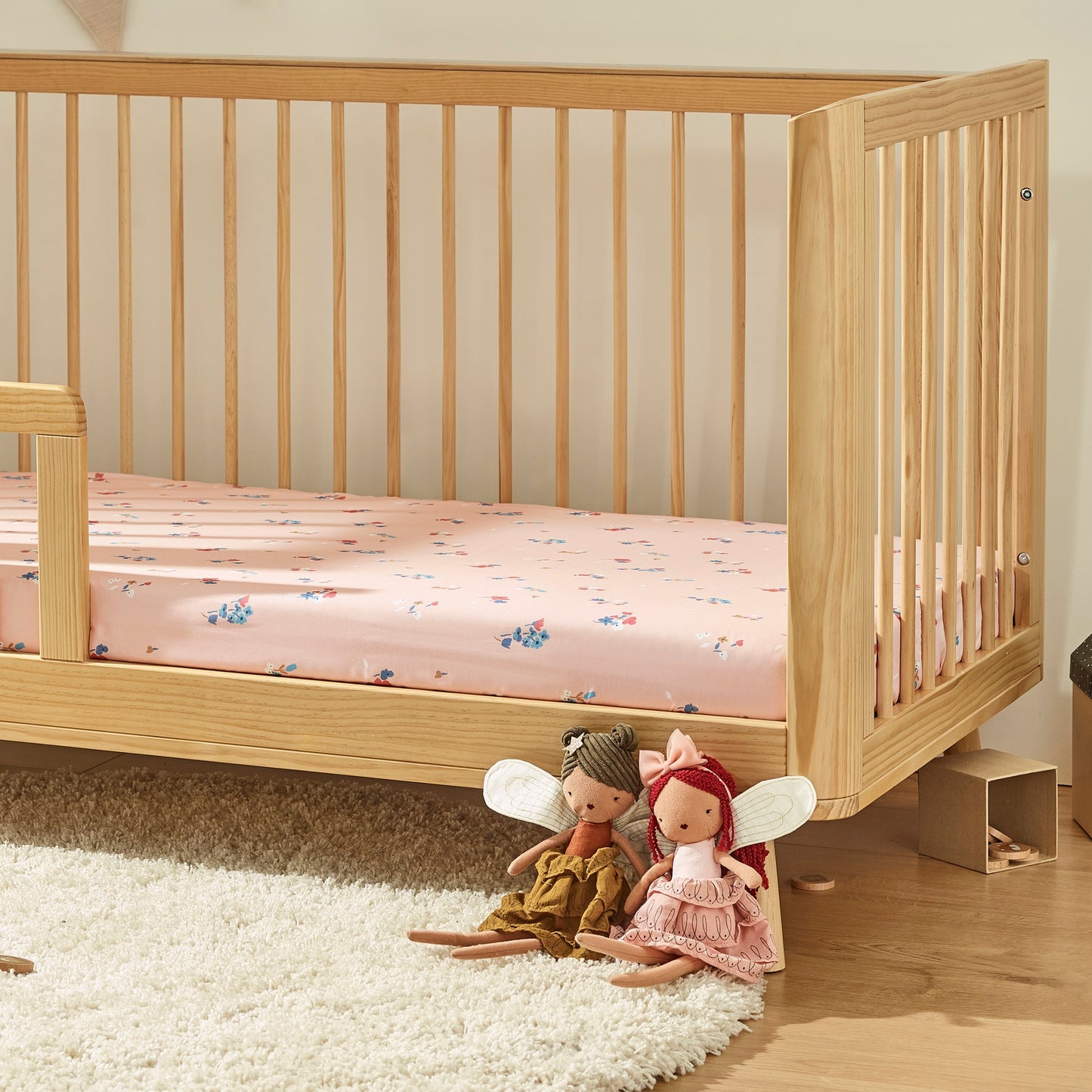 Kabode - Organic Cot Bed Fitted Sheet - Blossom
