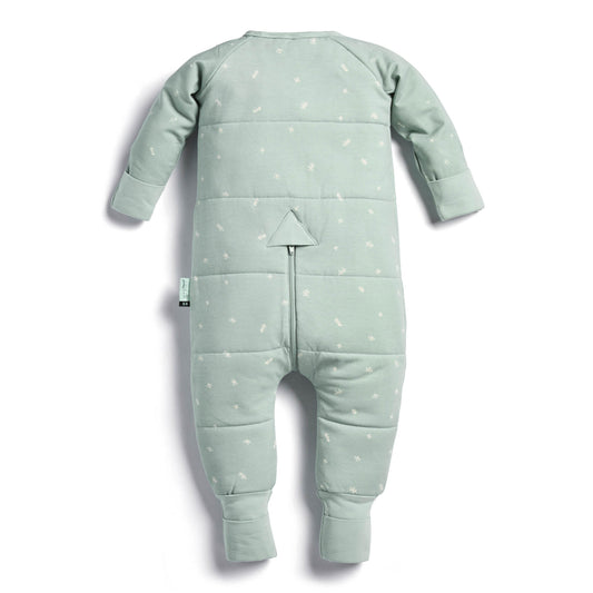 ergoPouch - Organic Winter Long Sleeved Sleep Onesie - Sage 3.5 TOG