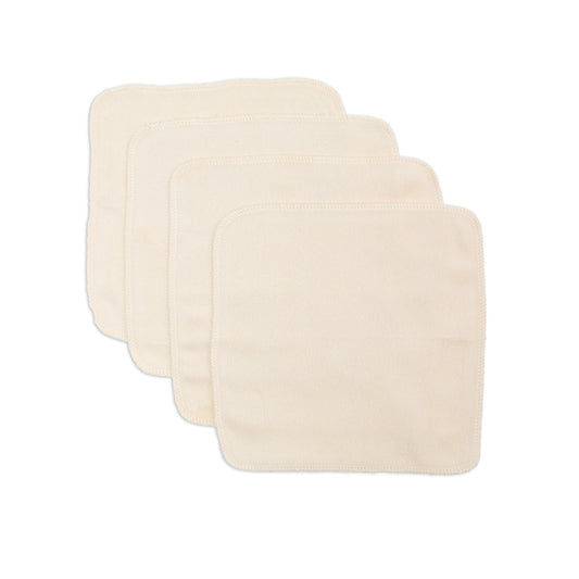 Lulujo - 4 Pack Organic Cotton Facecloths