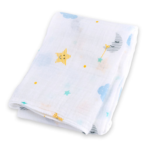 Lulujo - Muslin Swaddle - Dreamland (120cm x 120cm)