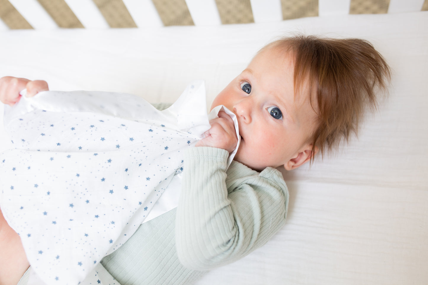 Lulujo - 2 Pack Muslin Security Comforter Blanket - Stars