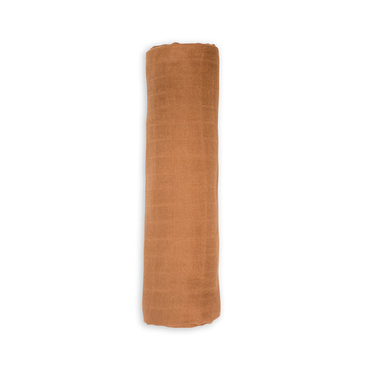 Lulujo - Bamboo Swaddle Blanket - Tan (120cm x 120cm)
