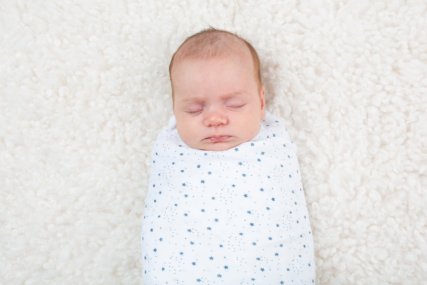Lulujo - Muslin Swaddle - Stars (100cm x 100cm)