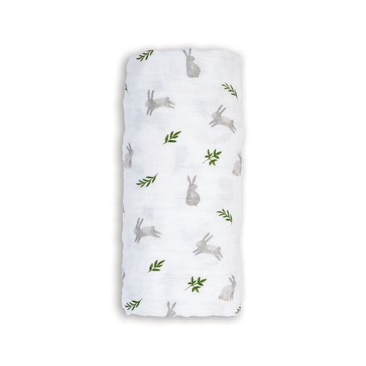 Lulujo - Muslin Swaddle - Bunnies (100cm x 100cm)