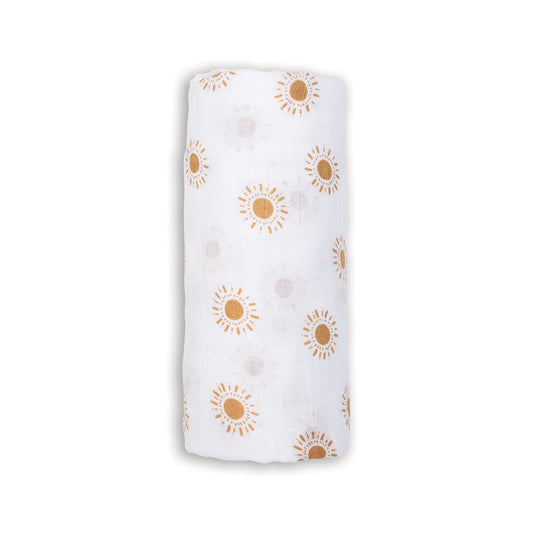 Lulujo - Muslin Swaddle - Suns (100cm x 100cm)