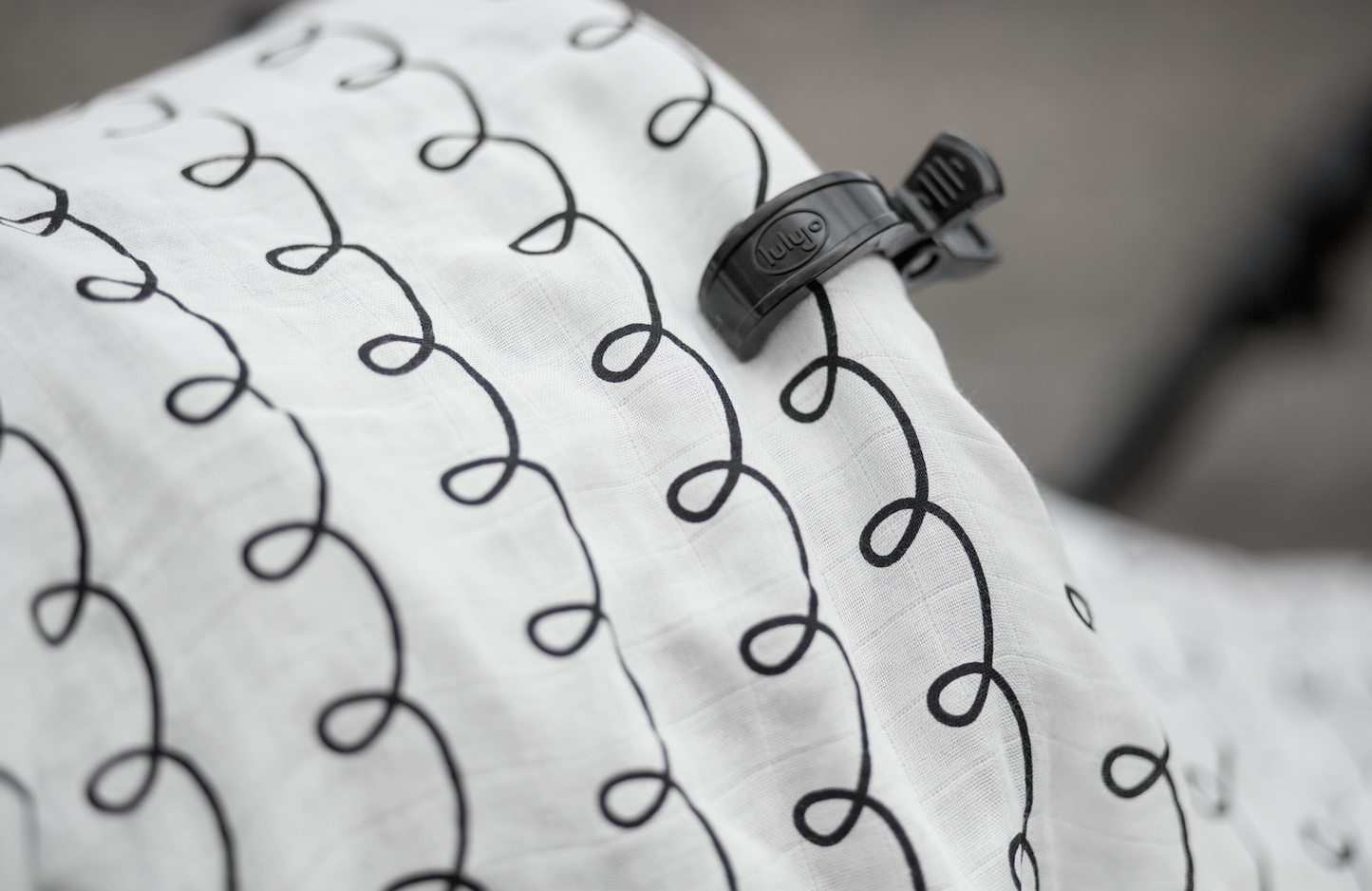 Lulujo - 2 Pack Stroller Clip - Black