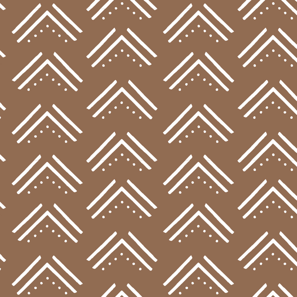 Lulujo - Cotton Fitted Cot Sheet - Mudcloth (135cm x 70cm)