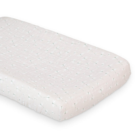 Lulujo - Cotton Fitted Crib Sheet - Dragonflies (81cm x 43cm)