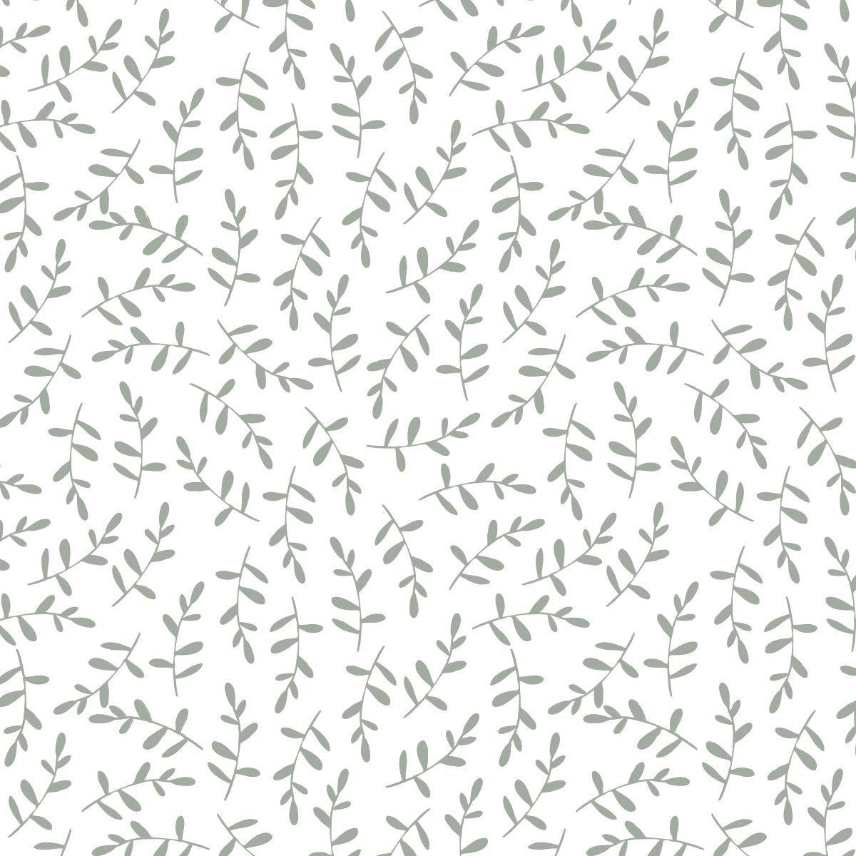 Lulujo - Cotton Fitted Crib Sheet - Greenery (81cm x 43cm)