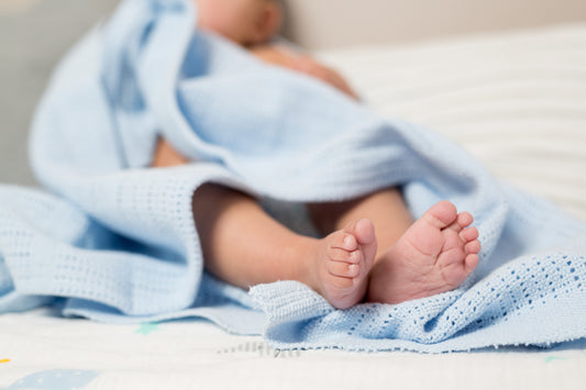 Lulujo - Cellular Blanket - Blue