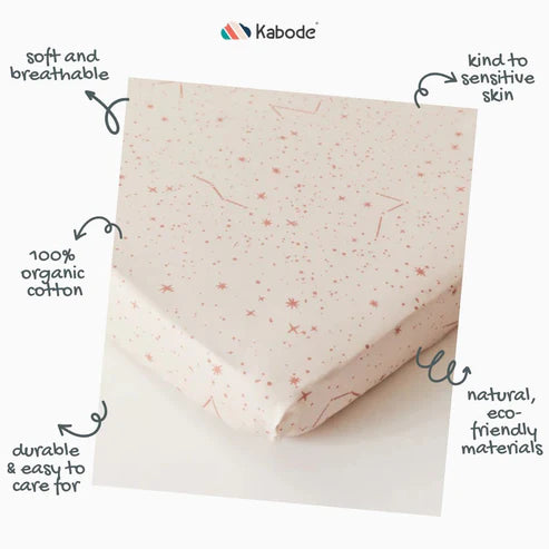 Kabode - Organic Cot Fitted Sheet - Starscape