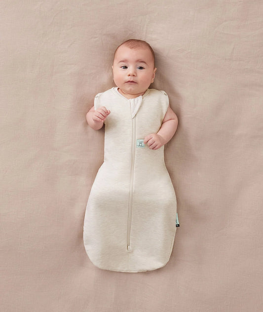 ergoPouch - Organic All Year Cocoon Swaddle Sleeping Bag - Oatmeal 1.0 TOG