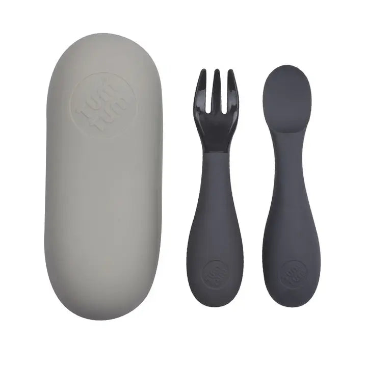 Tum Tum - Silicone Baby Cutlery Set with Case