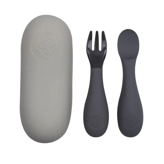 Tum Tum - Silicone Baby Cutlery Set with Case