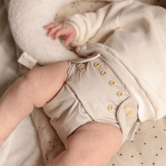 Modern Cloth Nappies - One Size All-In-One Reusable Cloth Nappy - Soft Sand
