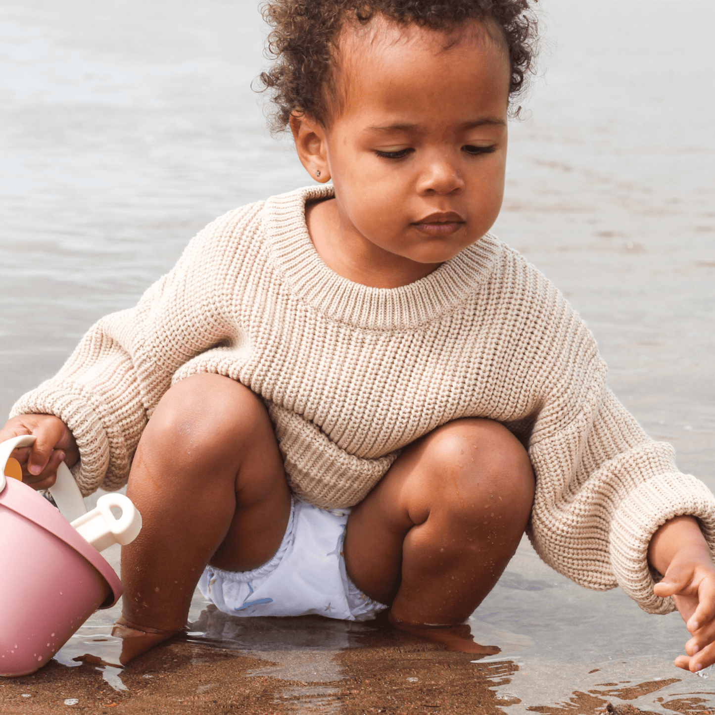 Modern Cloth Nappies - One Size Baby to Toddler Reusable Swim Nappies - Ocean Cuddles