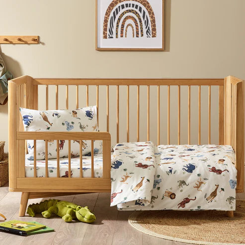Kabode - Organic Cot Bed Bedding Set - Safari