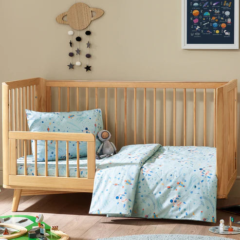 Kabode - Organic Cot Bed Bedding Set - Space