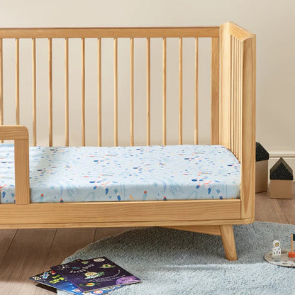 Kabode - Organic Cot Bed Fitted Sheet - Space