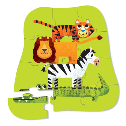 Crocodile Creek - Jungle Friends FSC Kids Puzzle 12 Piece