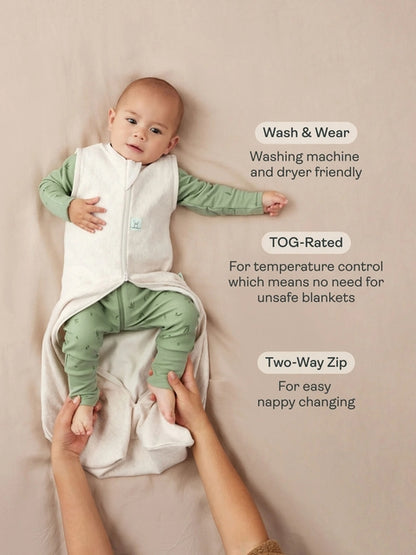 ergoPouch - Organic All Year Jersey Sleeping Bag - Sage 1.0 TOG