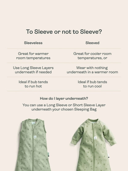 ergoPouch - Organic All Year Jersey Sleeping Bag - Sage 1.0 TOG