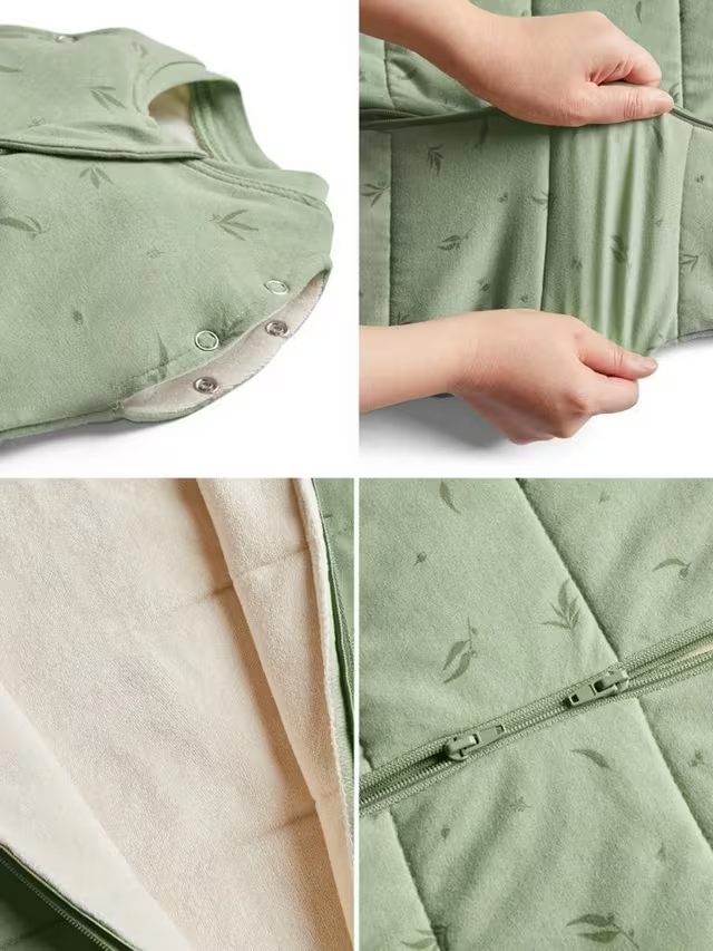 ergoPouch - Organic All Year Cocoon Swaddle Sleeping Bag - Sage 1.0 TOG