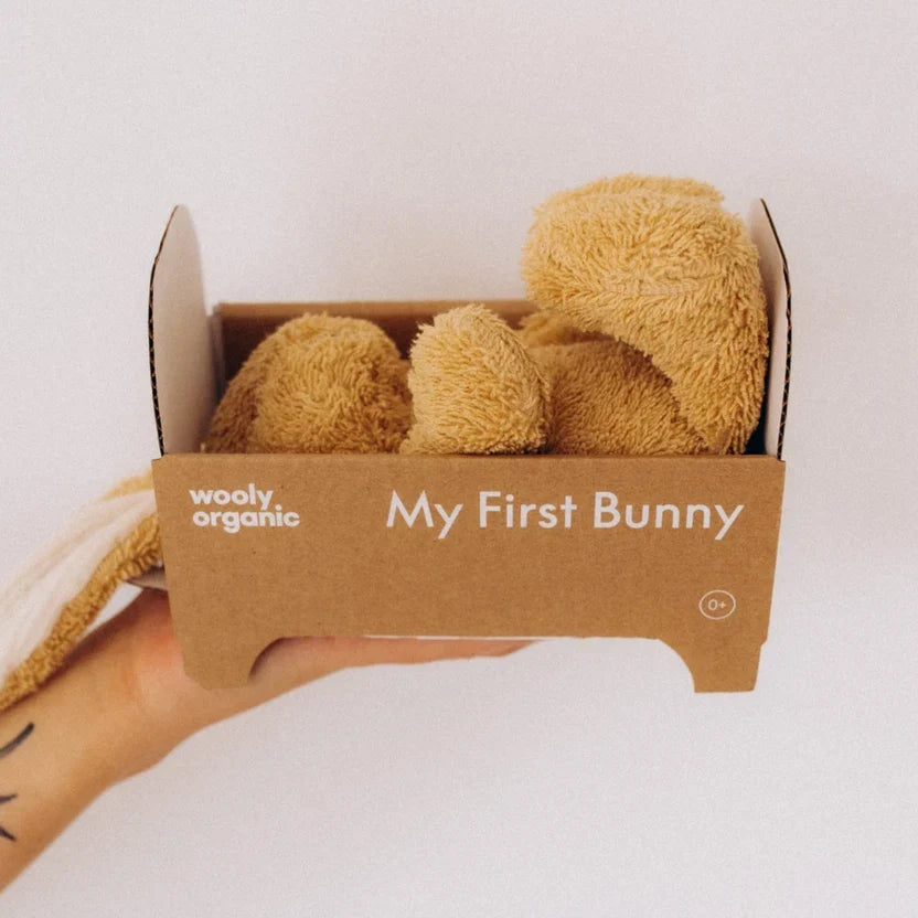 ALMA - Organic Soft Toy - Bunny - Small - Amber Brown
