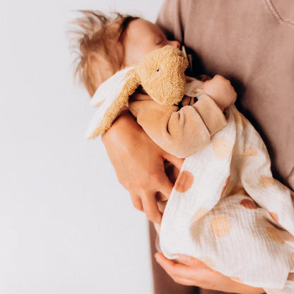 ALMA - Organic Muslin Comforter - Bunny - Amber Brown