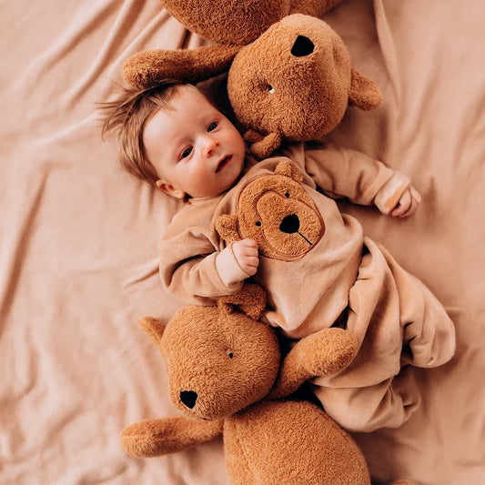 ALMA - Organic Soft Toy - Teddy - Large - Caramel Brown
