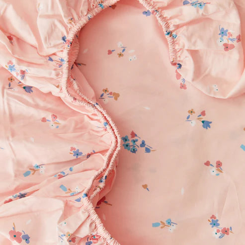 Kabode - Organic Moses Basket Fitted Sheet - Blossom