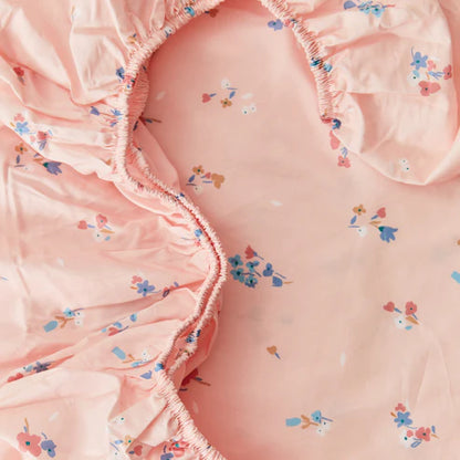 Kabode - Organic Moses Basket Fitted Sheet - Blossom