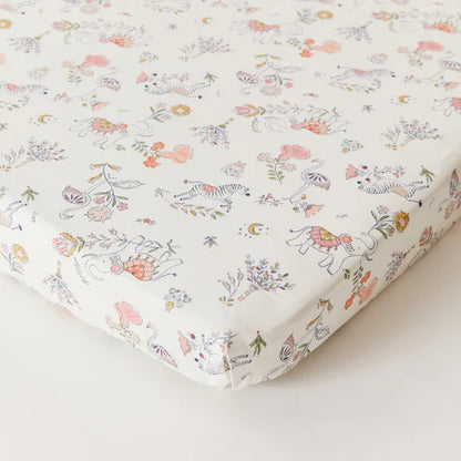 Kabode - Organic Cot Bed Fitted Sheet - Boho