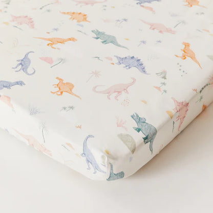 Kabode - Organic Cot Fitted Sheet - Dino