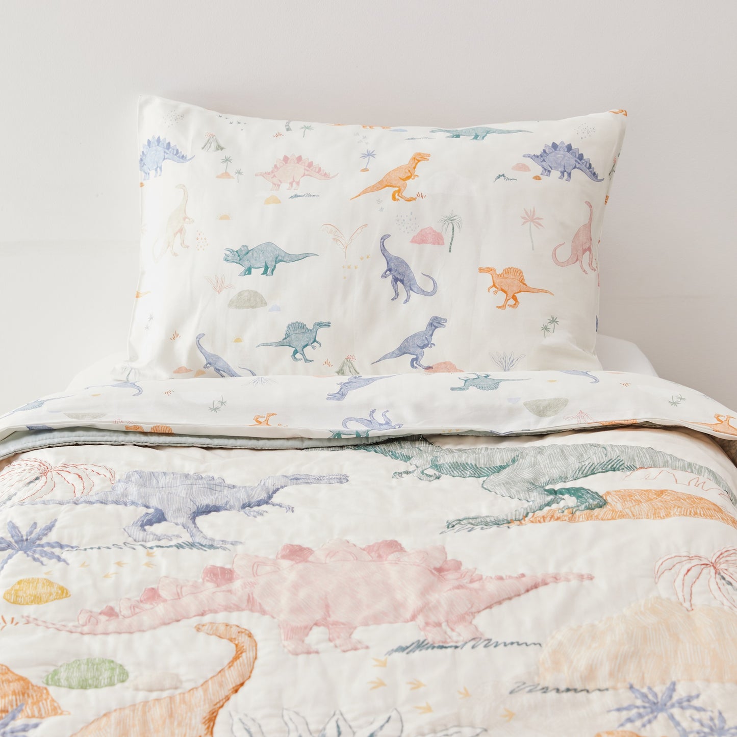 Kabode - Organic Cot Bed Quilt - Dino