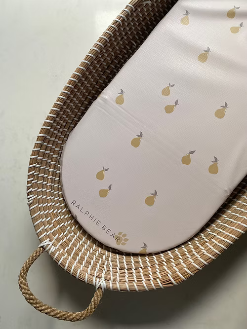 Ralphie Bear - Moses Basket Changing Mat Liner