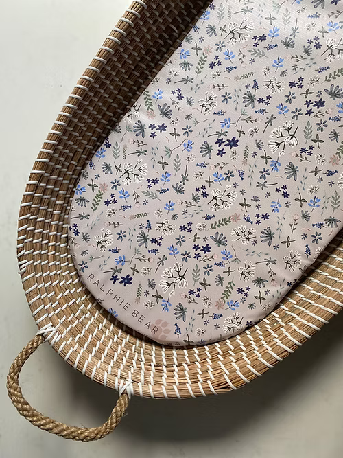Ralphie Bear - Moses Basket Changing Mat Liner