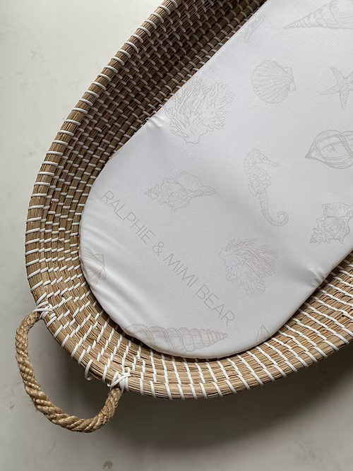 Ralphie Bear - Moses Basket Changing Mat Liner