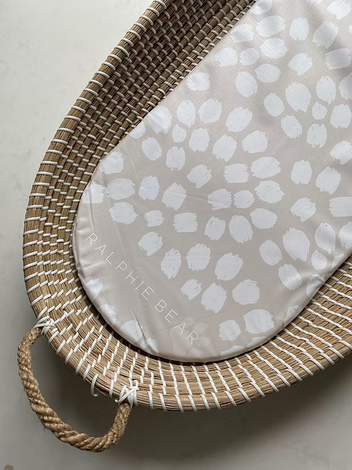 Ralphie Bear - Moses Basket Changing Mat Liner