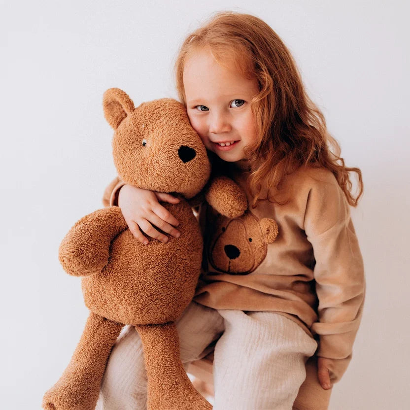 ALMA - Organic Soft Toy - Teddy - Large - Caramel Brown
