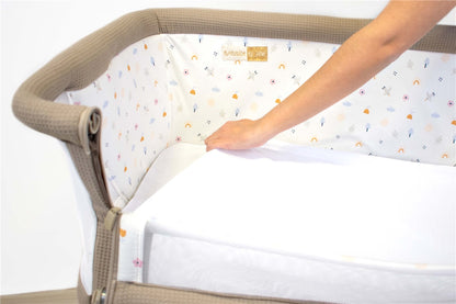 Jane Nature Cot Mattress Cover – 2-in-1 Fitted Sheet &amp; Waterproof Mattress Protector
