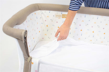 Jane Nature Cot Mattress Cover – 2-in-1 Fitted Sheet &amp; Waterproof Mattress Protector