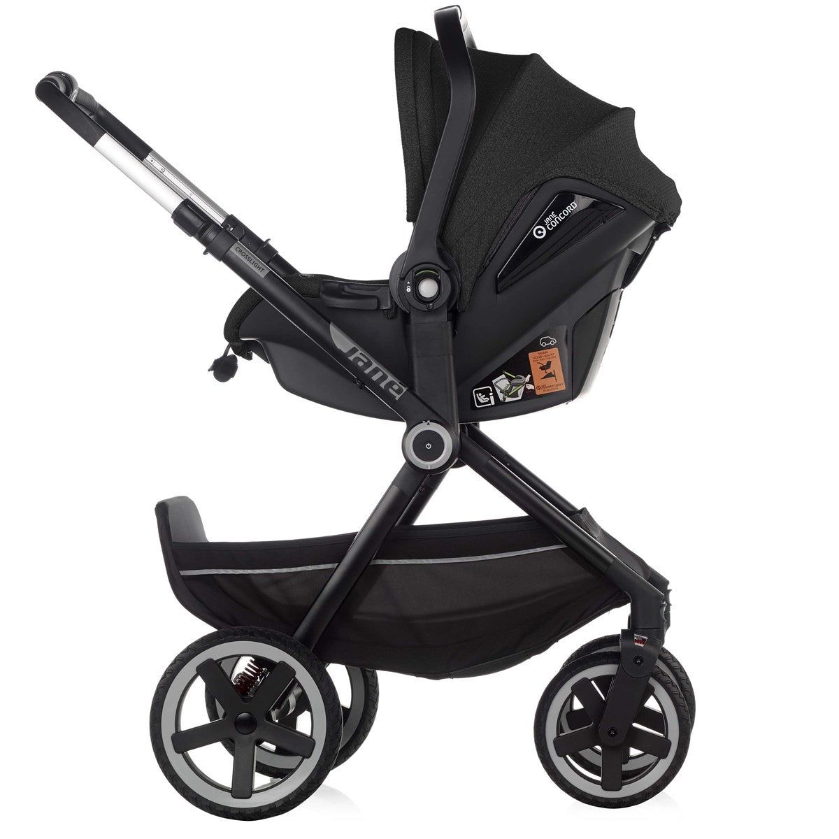Jane Crosslight 3, 3-in-1 Travel System with Sweet Carrycot & Koos iSize Car Seat Bundle